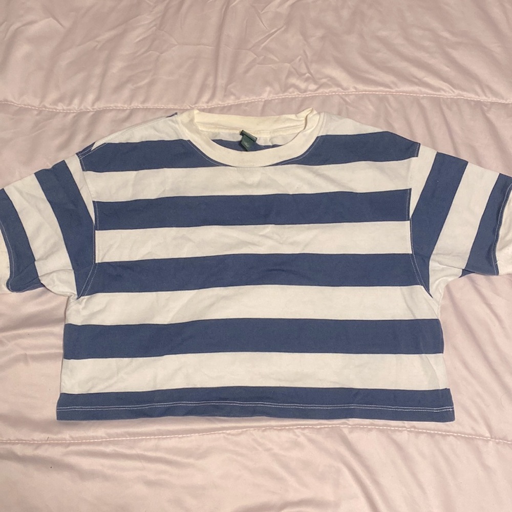 Medium, cropped stripped shirt, Target